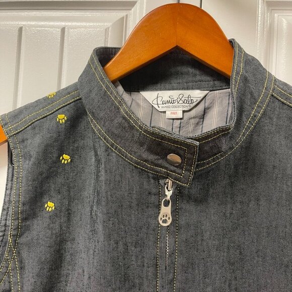 Vintage Kunio Collection by Kunio Sato Denim Vest – One Size - Picture 3 of 7